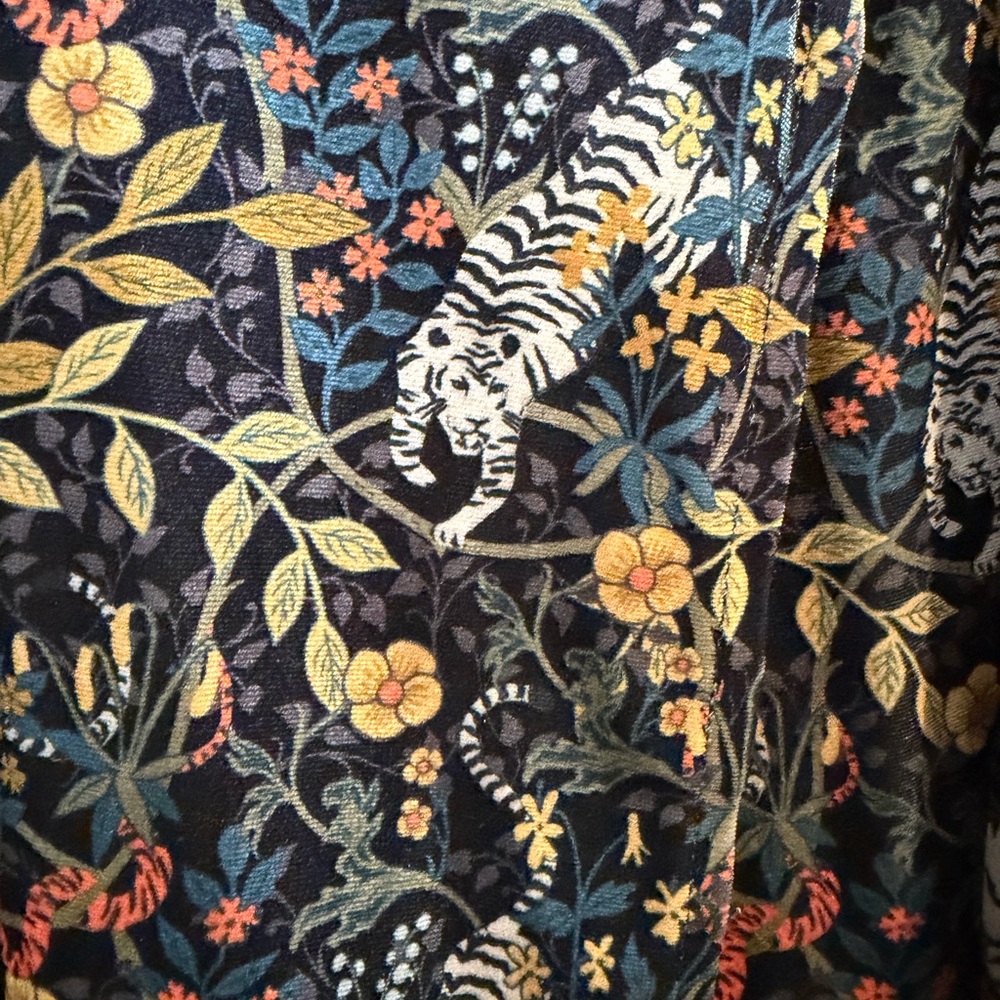 Urban Outfitters Velvet Tigerprint Wrap Dress - Picture 3 of 5